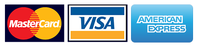 credit cards accepted visa mc amex