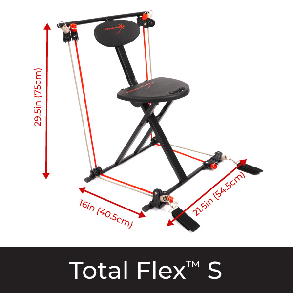 Total Flex S - Ultra Compact Home Gym Equipment with 40 Different