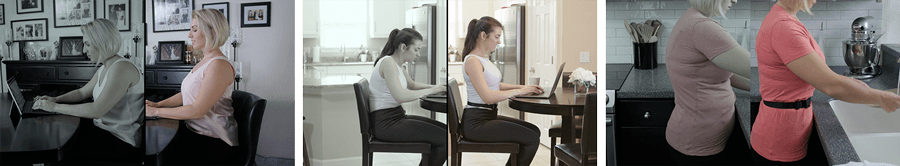 Correct posture and reduce back pain