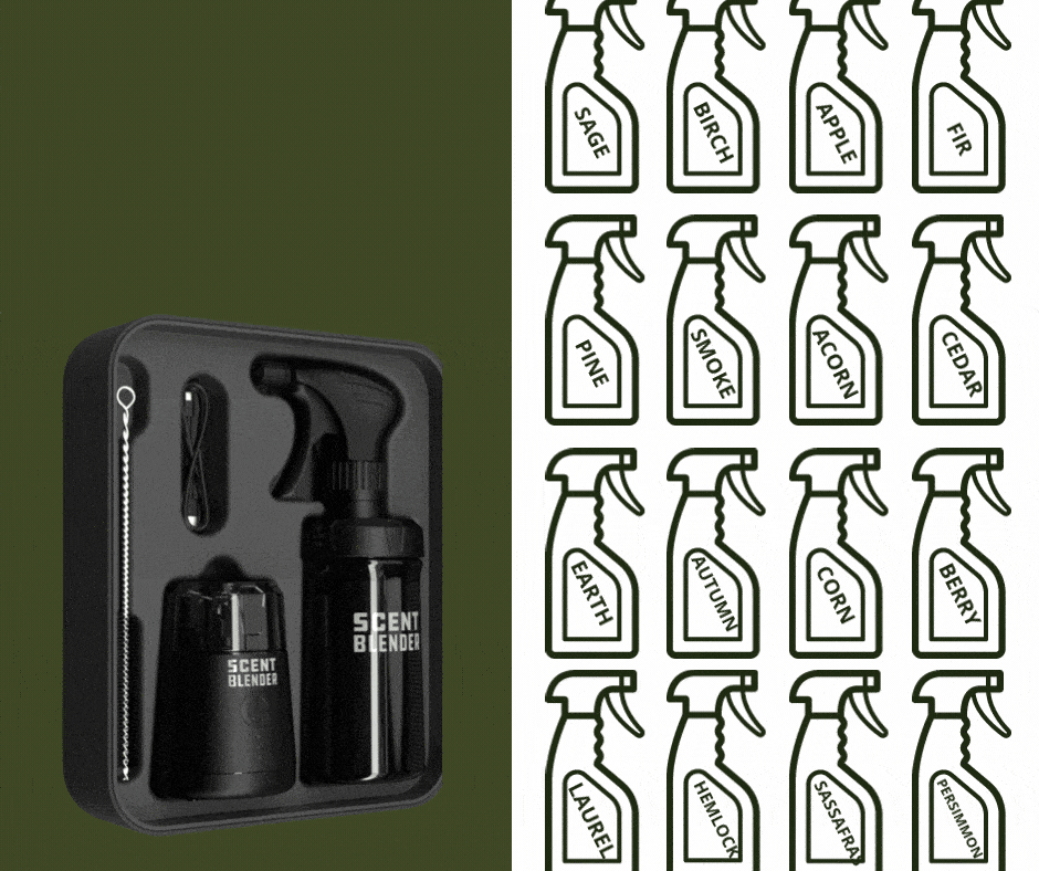 Scent Blender - Deer Hunting Attractant, Bear, Elk, & Trapping Hunting  Cover Spray - Create Your Own Cover Scents - Essential Hunting Accessories