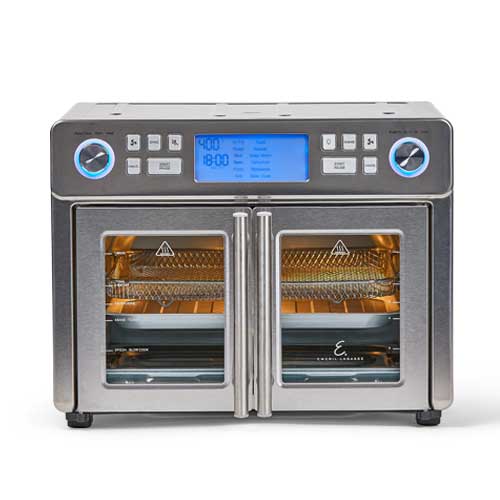  Emeril Lagasse Air Fryer, 5.3 QT XL Digital Air Fryer w/Rack,  Skewers, Recipe Cards, (5.3 qt.) Oil Less Electric Food Cooker, 7  Pre-Programmed Cook Settings