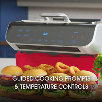FoodStation™ by Gourmia® - The Best Smokeless Indoor Grill & Air Fryer Combo