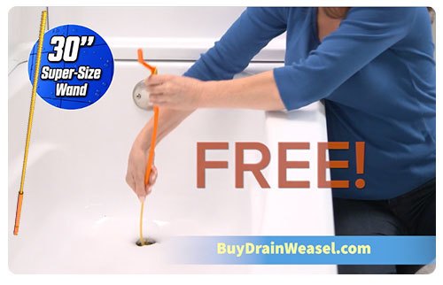 Drain Weasel TV Spot, 'Anyone Can Do It: Free Super-size Wand' 