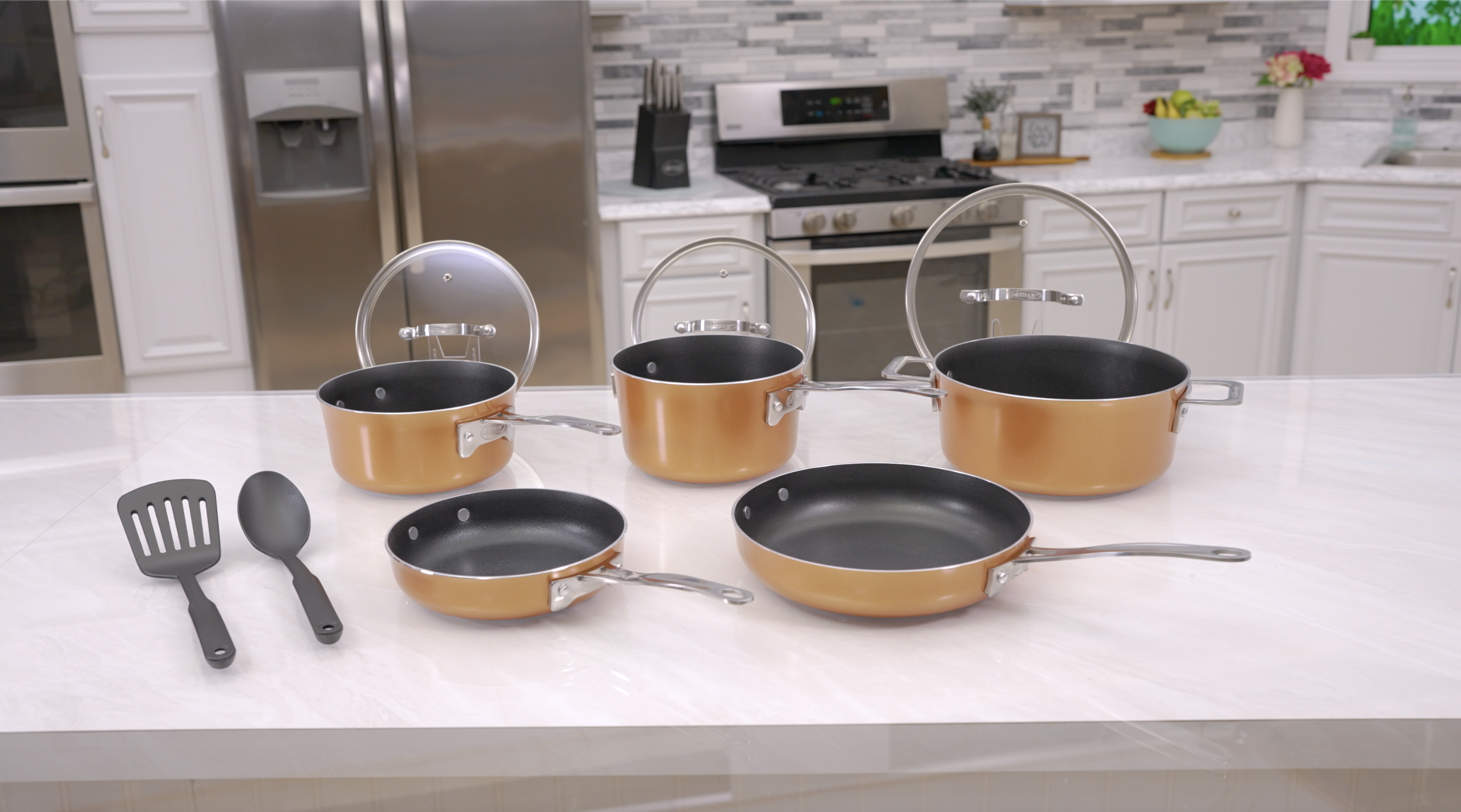 Gotham Steel Stackmaster  The Cookware You Can Stack To Get Your