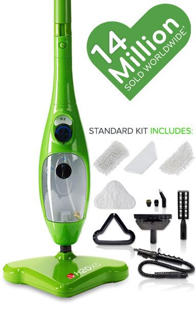 H2O X5 Steam Mop and Handheld Steam Cleaner For Cleaning Hardwood and  Kitchen Tile Floors, Grout Cleaner, Upholstery Cleaner and Carpets