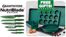 Granite Stone Emerald Green TV Spot, 'Non-Stick: Knife Set' 