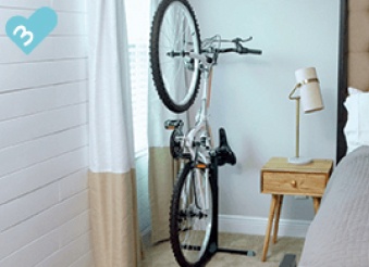 Bike Nook Acier Support de vélo Fixe Portable avec Hauteur réglable Gain de  Place pour l'intérieur : : Bricolage