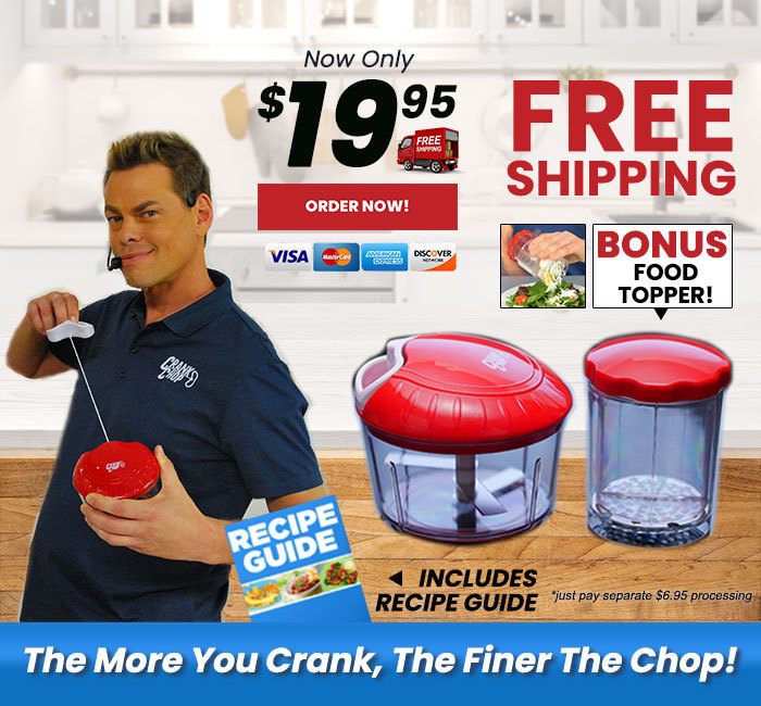 Chop, Mince, and Puree in Seconds with Crank Chop - Say Goodbye to Bulky  Food Processors!