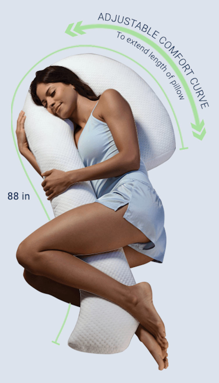 Contour SWAN Body Pillow | Includes Mesh Wash Bag | As Seen On TV!