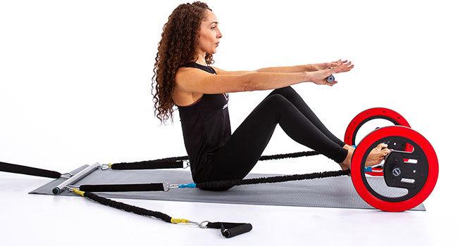 1 Set Belly Wheel, Pilates Stick, Multi-functional Fitness Pull Rope,  Portable Home & Gym Exercise Device, Yoga & Pilates Equipment, Equipped  With 15