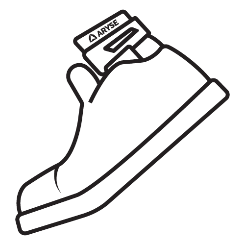 Outline of a shoe with an IFAST inside.