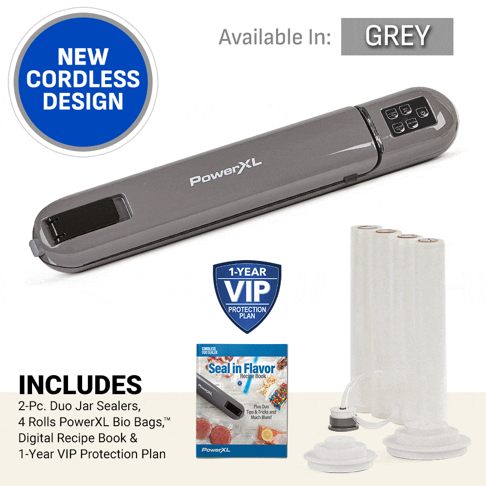 Cordless DuoSealer Available in Grey & Camo