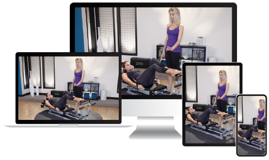  Pilates Power Gym Plus - Ultimate Pilates Power Gym Mini  Reformer with Push Up Bar and 3 Celebrity Trainer Pilates Workout DVDs.  Pilates Power Gym Push Up Bar Included 