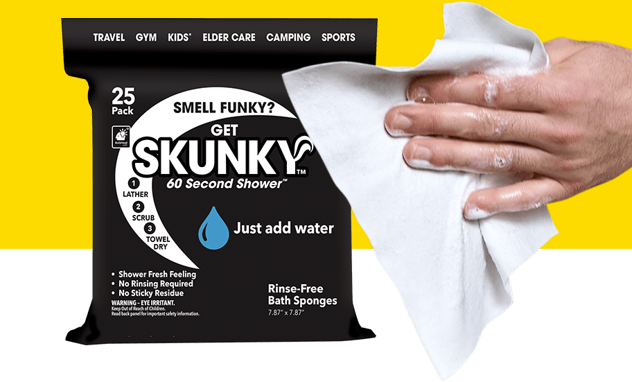  Skunky XL 82% Larger Disposable Rinse-Free Bathing