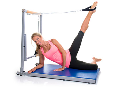 Legs and Core All in 1 Pilates and Barre Reformer for Your Home Tone Arms Fully Assembled Light-Weight Steel Frame Supreme Toning Tower Includes DVDs and Online Workouts