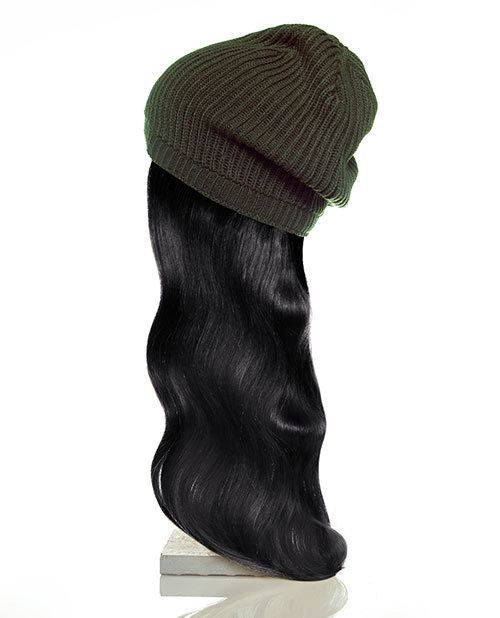 green hat black hair