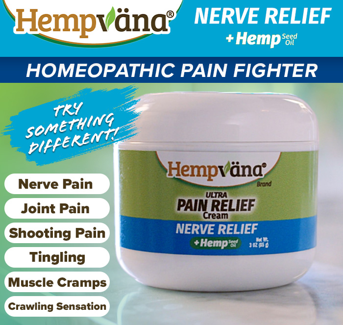 Hempvana Nerve Relief - Homeopathic pain fighter - try something different