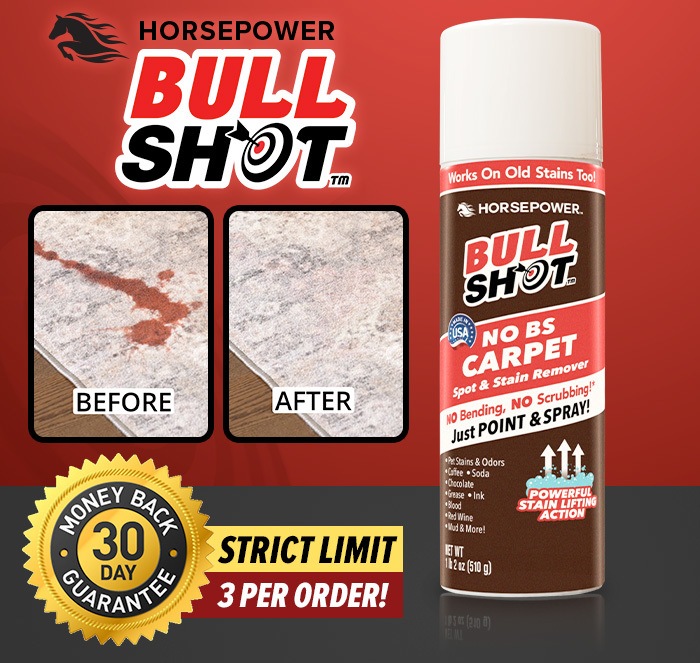 Bullshot before and after with 30 day money back guarantee