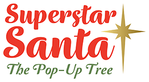 Superstar Santa the pop-up tree