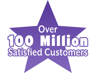 Over 100 Million Satisfied Customers