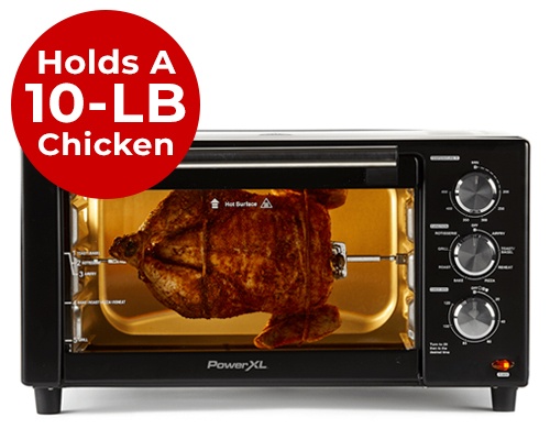standard-size power air fryer grill – holds a 10-pound chicken
