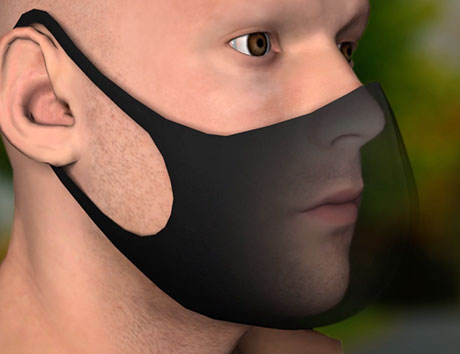 man wearing mask with double layer 