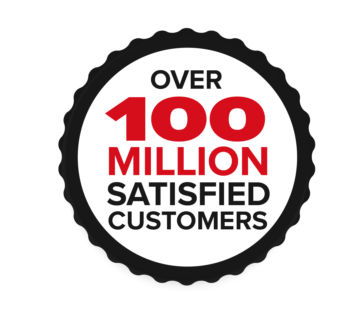 Over 100 Million Satisfied Customers