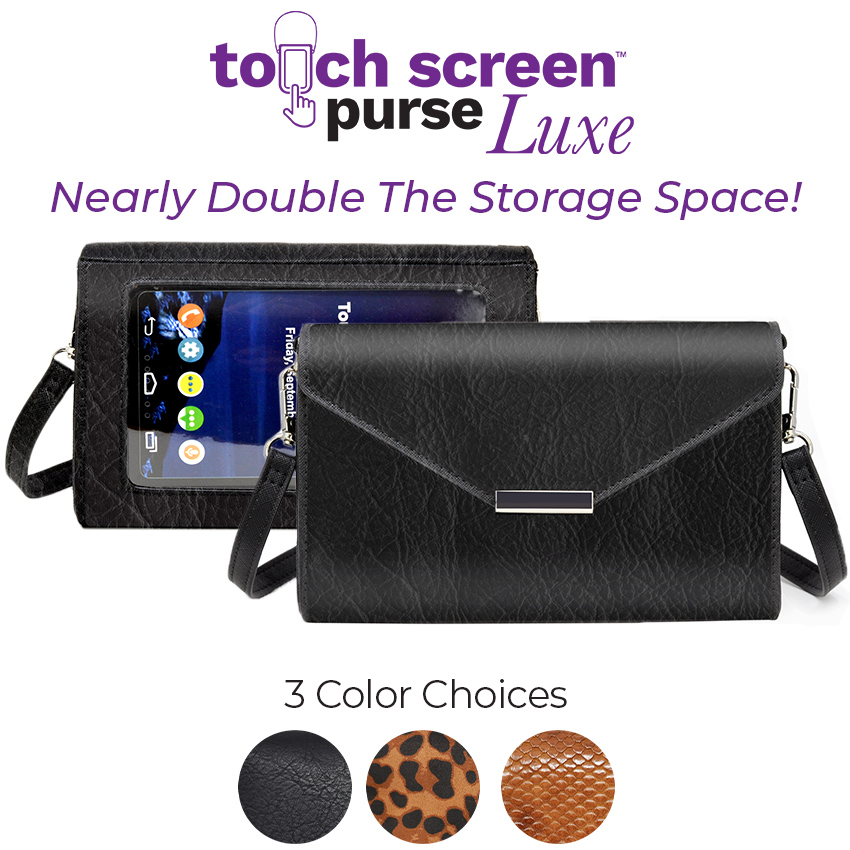 get touch screen purse