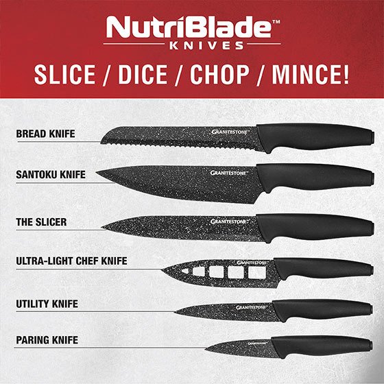 Granite Stone NutriBlade Knives TV Spot, 'Secret of Every Great Chef: Free  Shipping' 