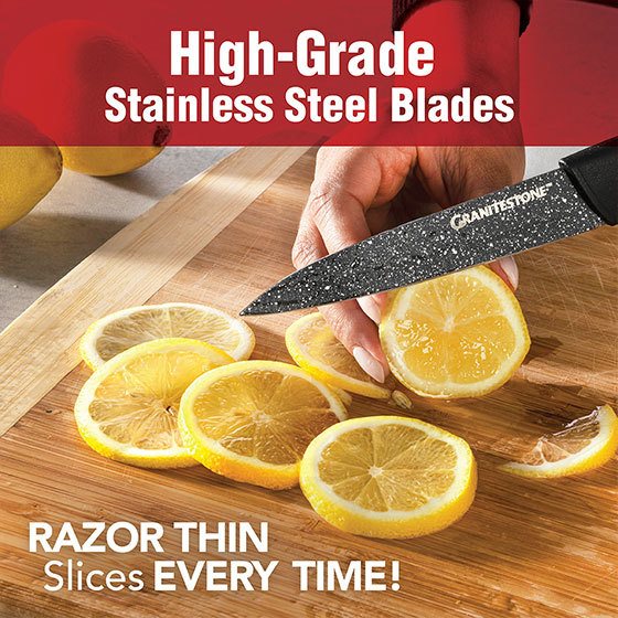 Granitestone NutriBlade 12-Piece Stainless Steel Knife Set - 20774191