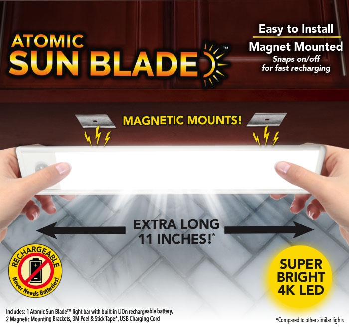 atomic sun blade magnetic light bar