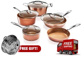 Gotham Steel Hammered Cookware Set - Official Website